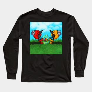 Bobblehead Viking High-Five Long Sleeve T-Shirt